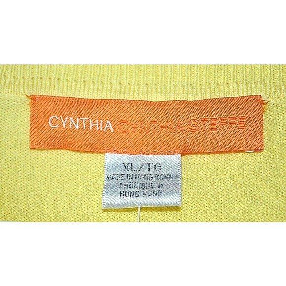 Cynthia Steffe Yellow Short Sleeve Cardigan - Picture 2 of 6